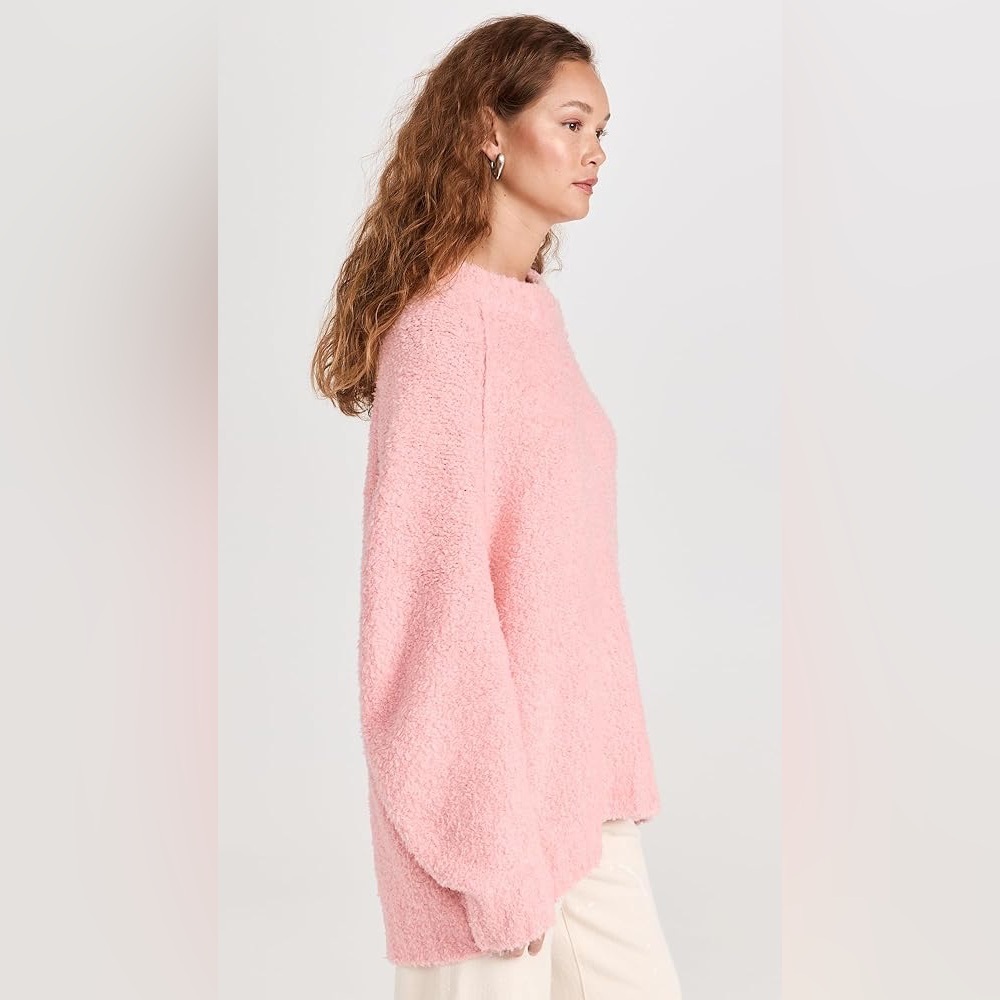 NWT Free People Teddy Sweater Tunic Pale‎ Rosette Size S - Picture 6 of 9